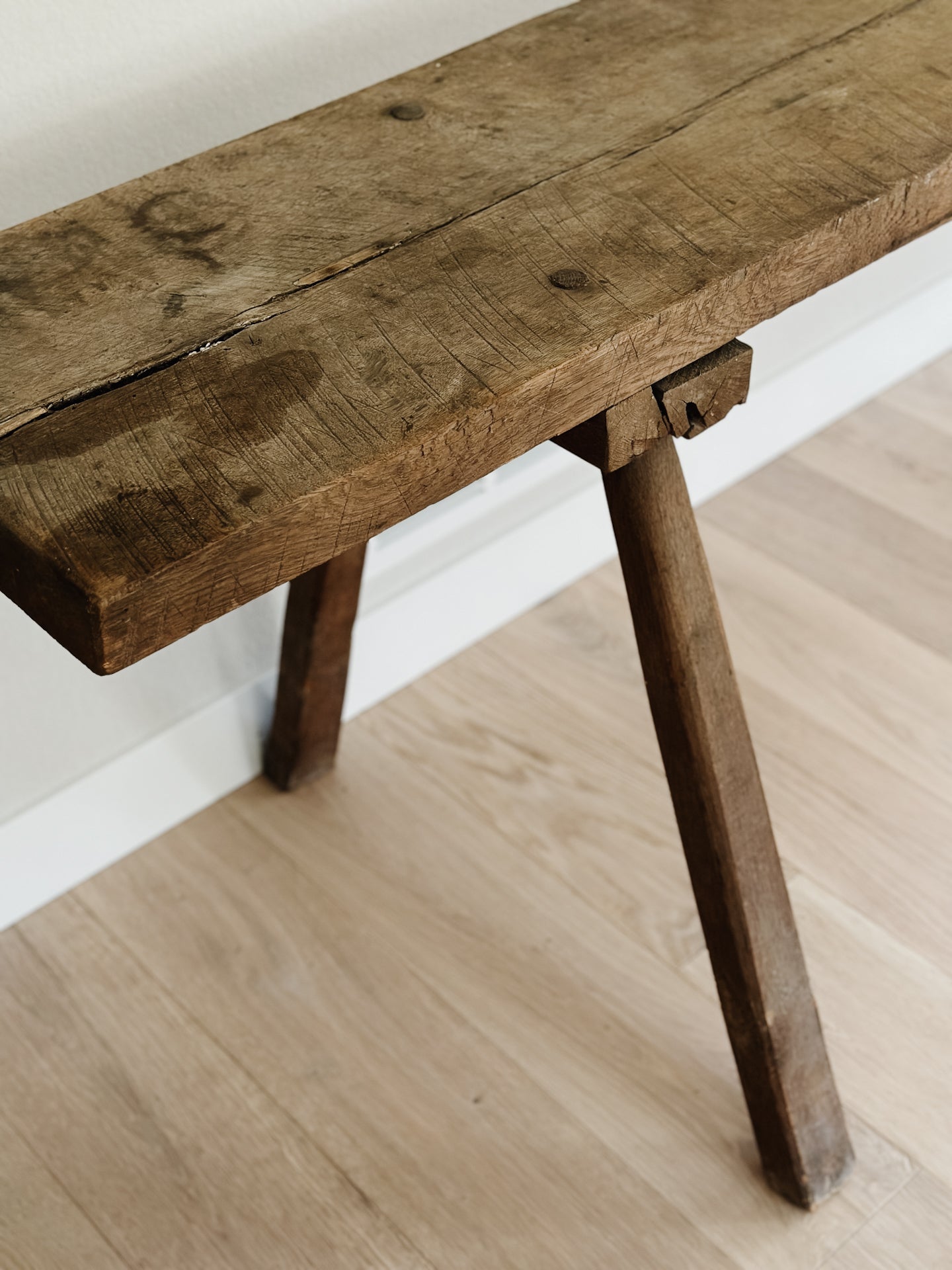 Monumental Antique French Butcher Table/Console