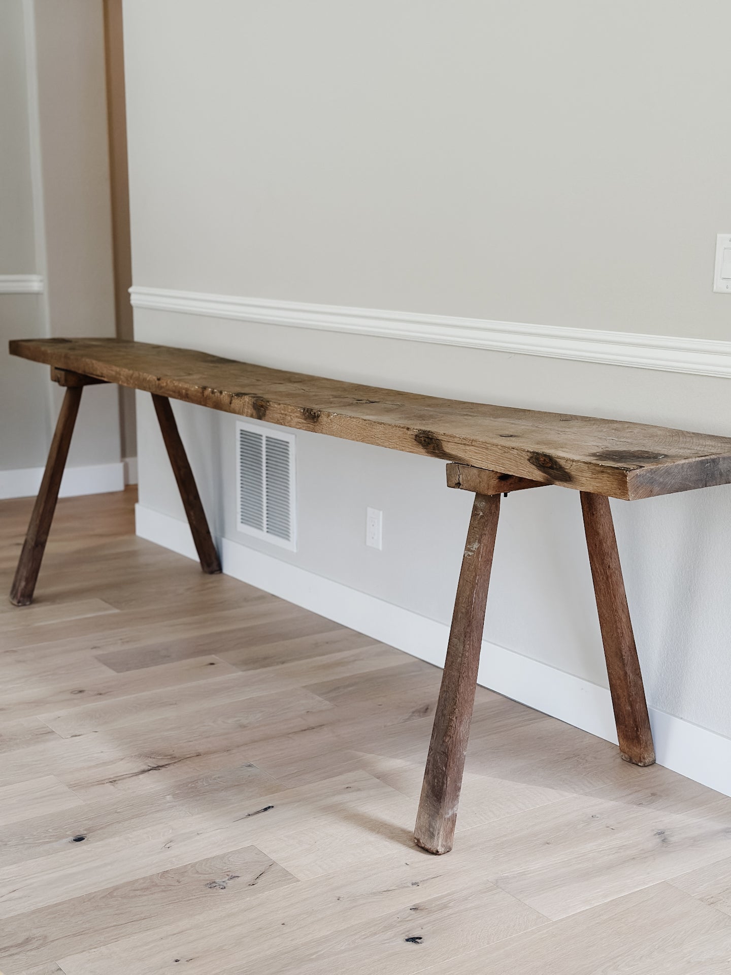 Monumental Antique French Butcher Table/Console