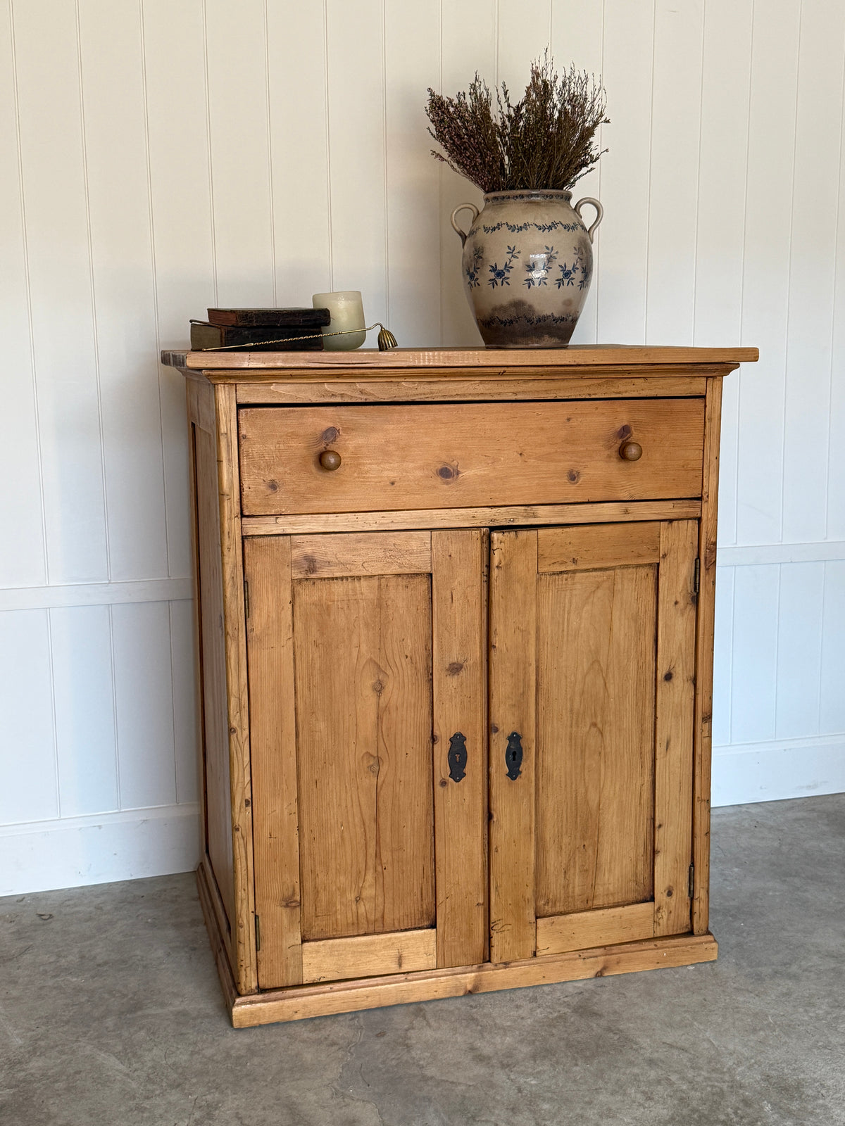 Antique English Pine Cupboard