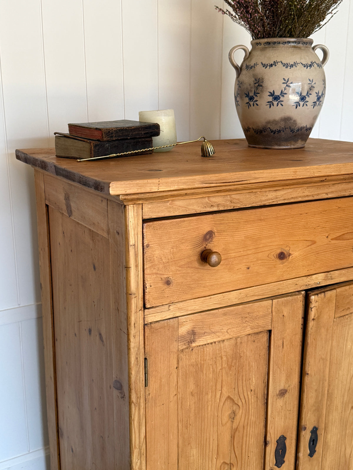 Antique English Pine Cupboard