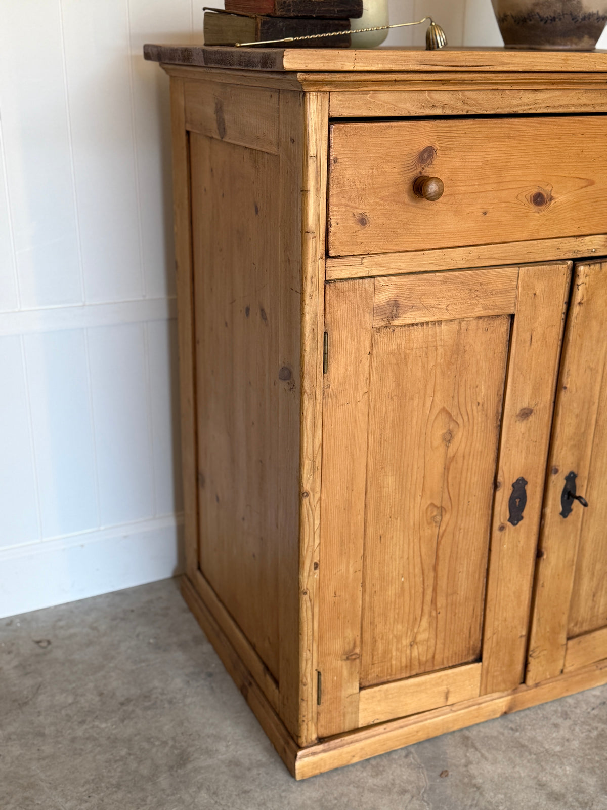 Antique English Pine Cupboard