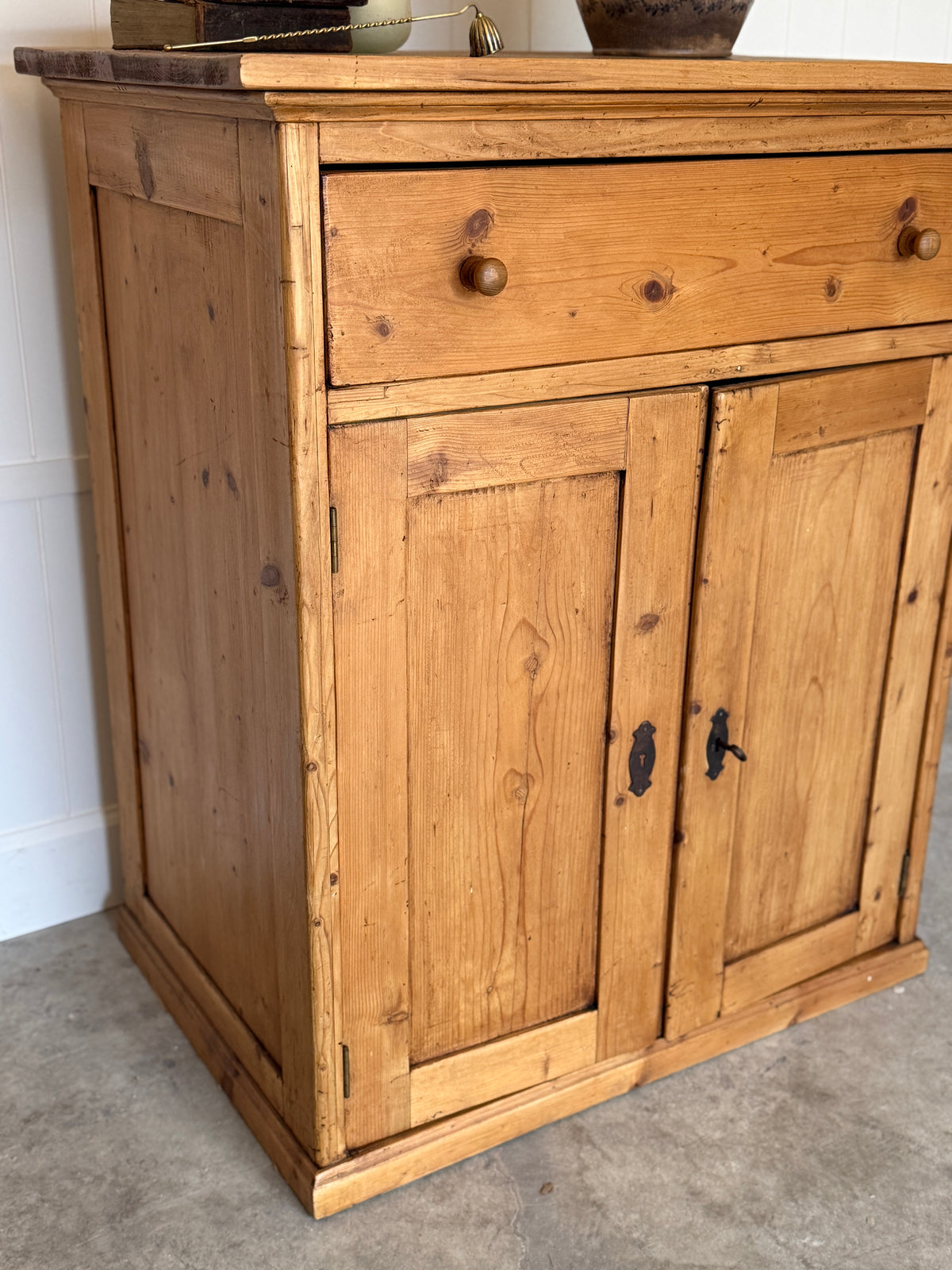 Antique English Pine Cupboard