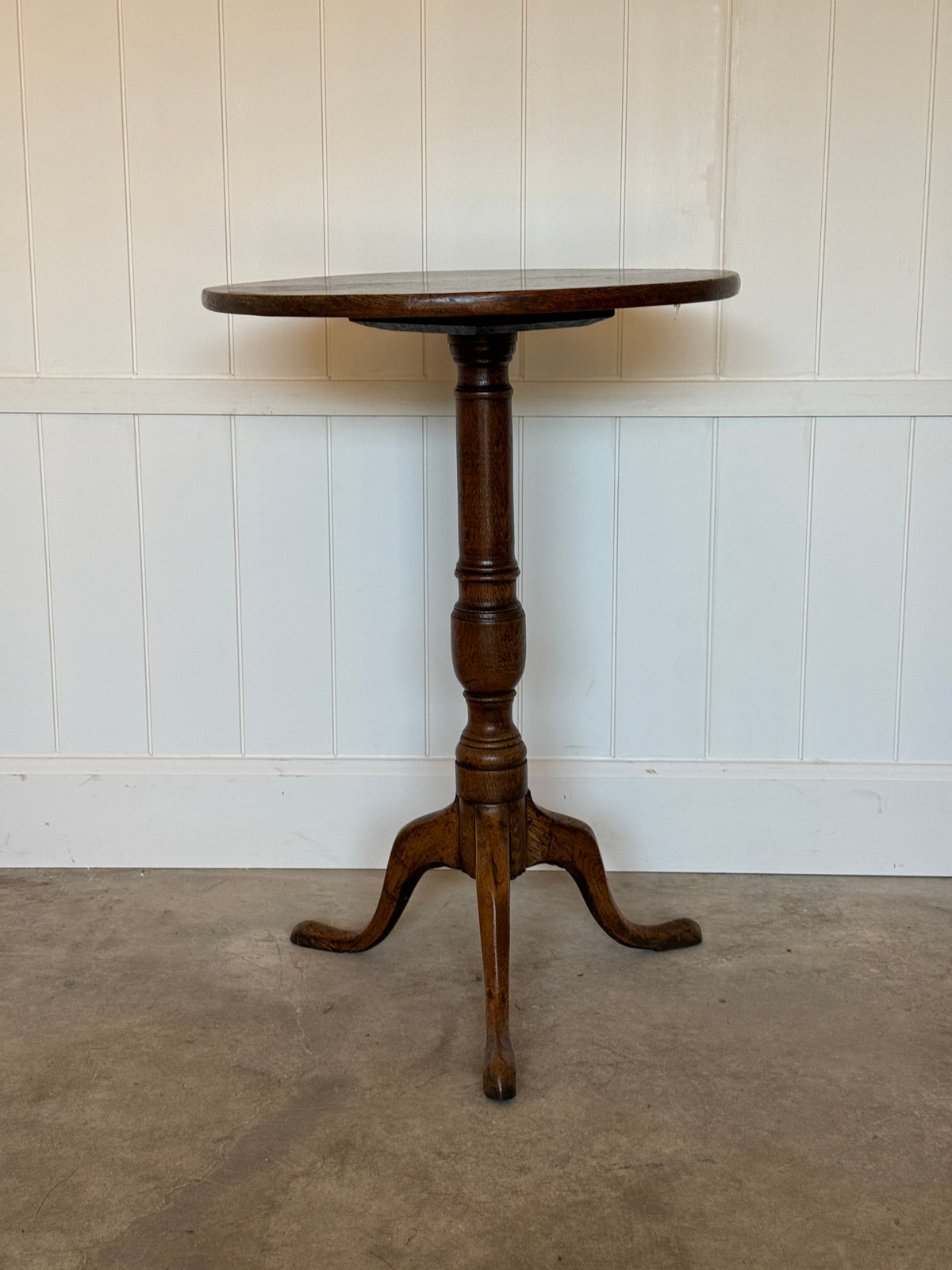 19th Century English Oak Lamp Table