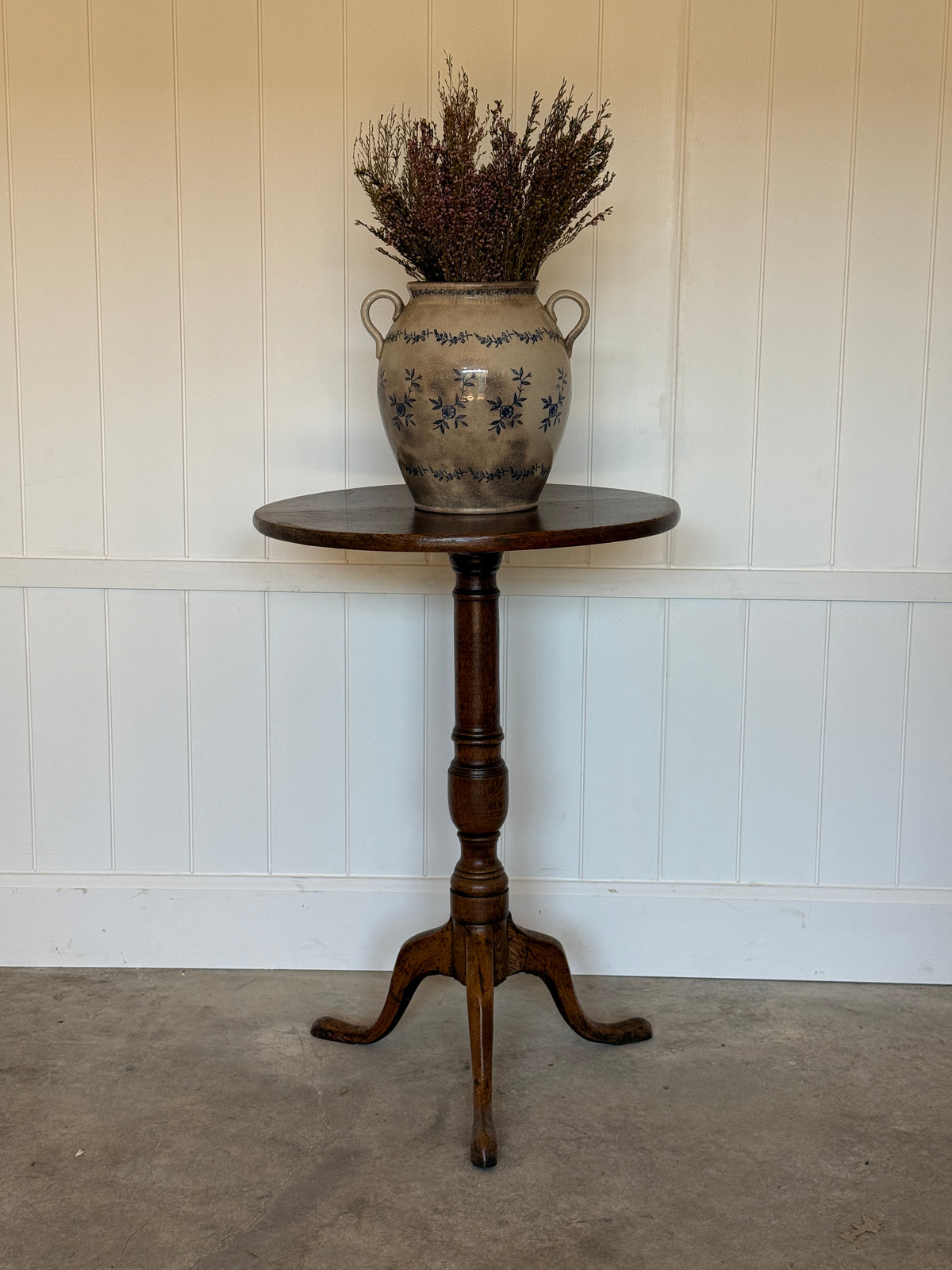 19th Century English Oak Lamp Table