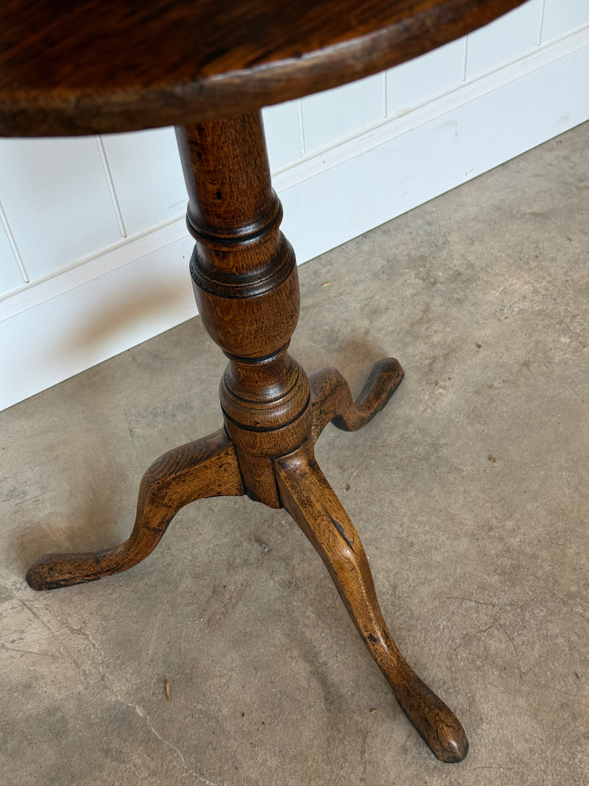 19th Century English Oak Lamp Table