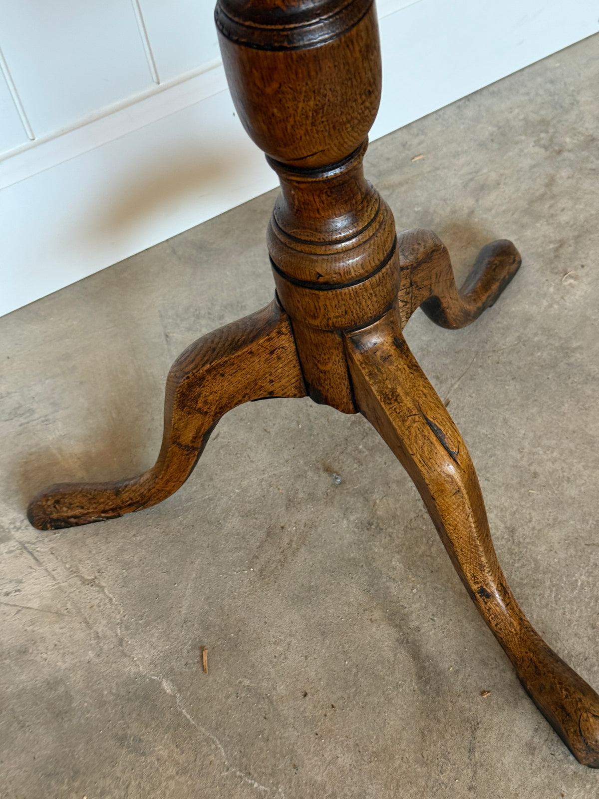 19th Century English Oak Lamp Table