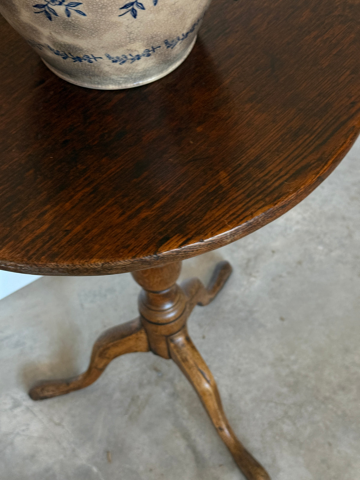 19th Century English Oak Lamp Table
