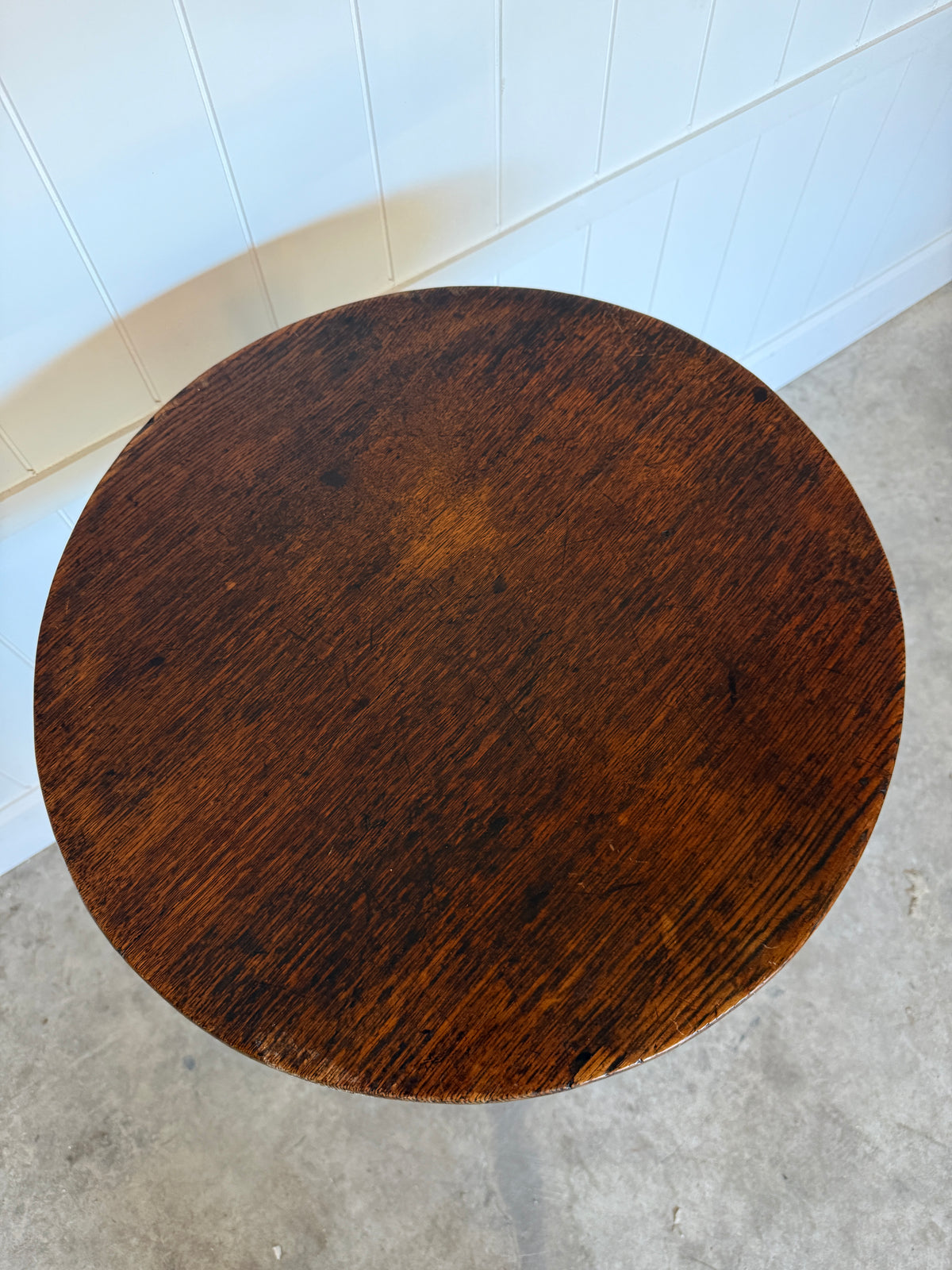 19th Century English Oak Lamp Table