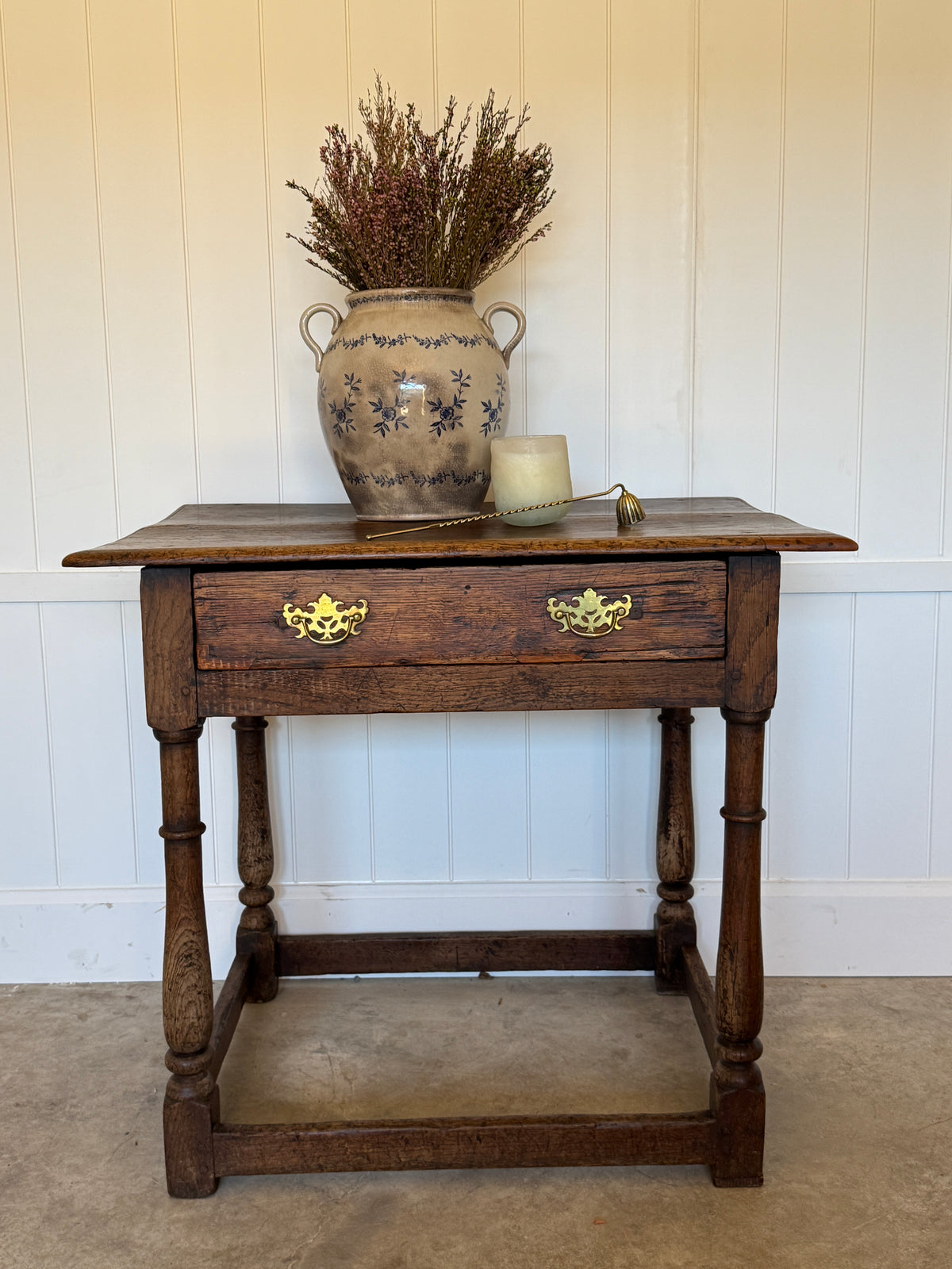 18th Century English Oak Side Table
