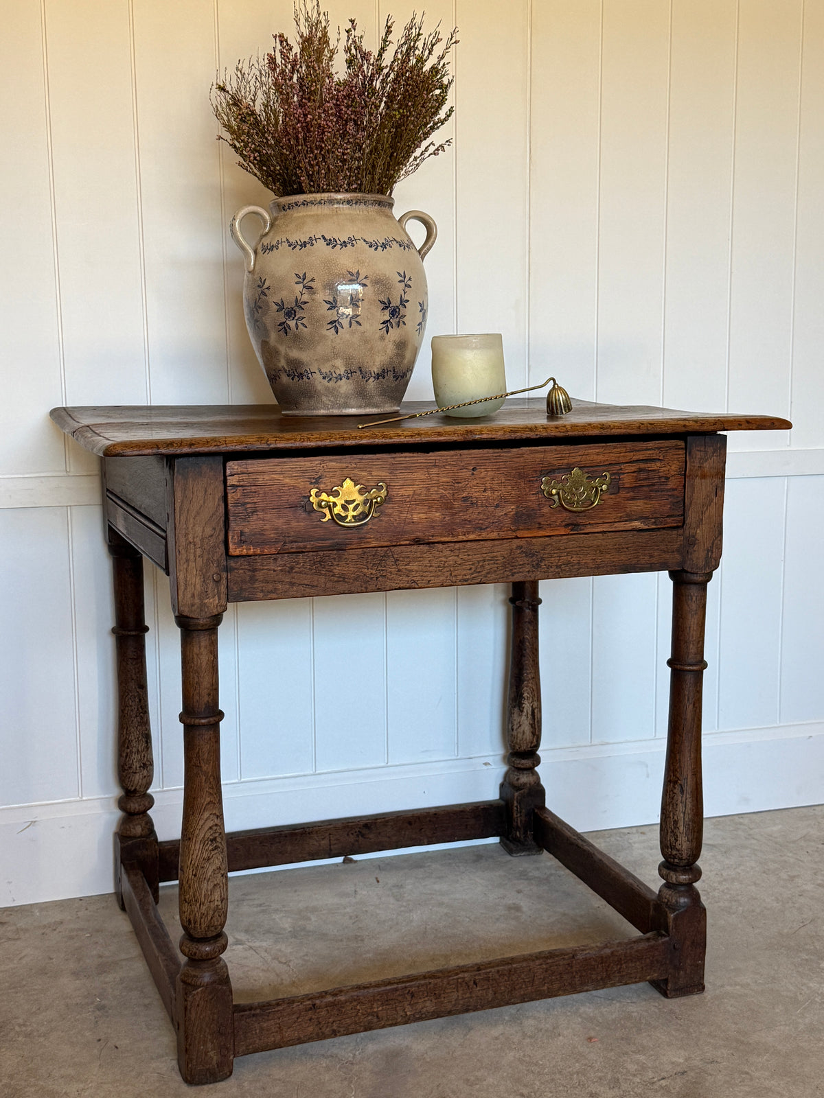 18th Century English Oak Side Table