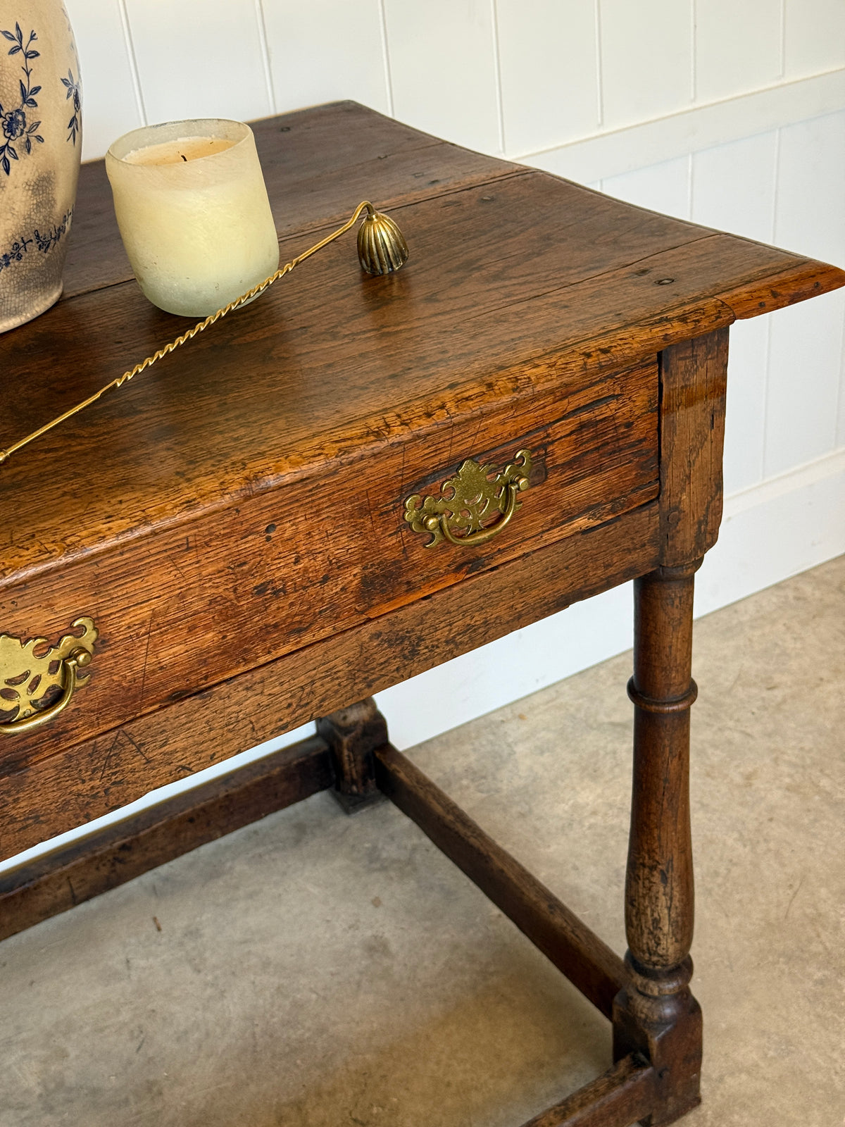 18th Century English Oak Side Table