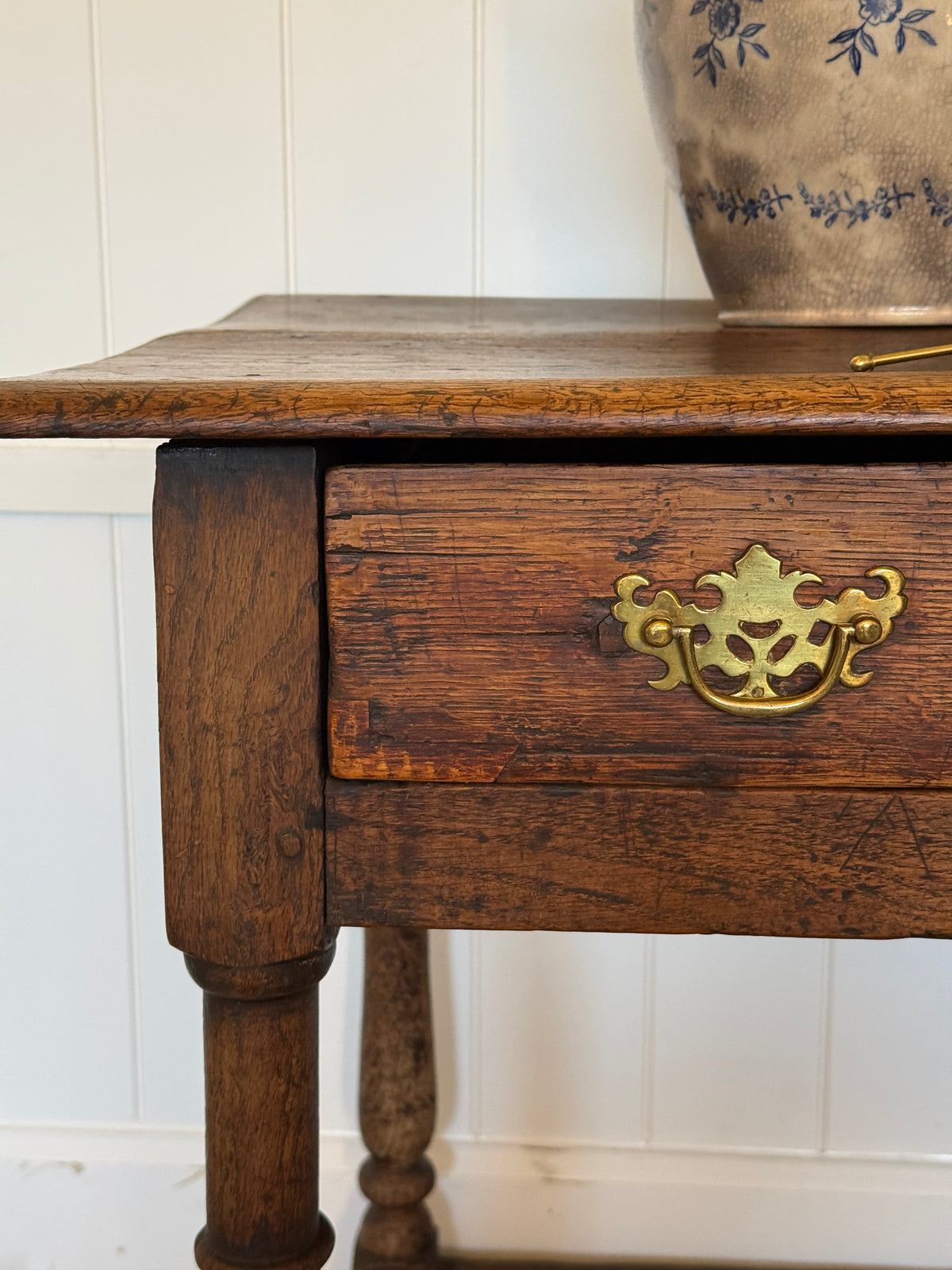 18th Century English Oak Side Table