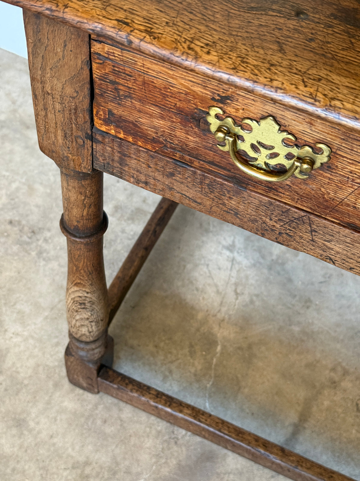 18th Century English Oak Side Table
