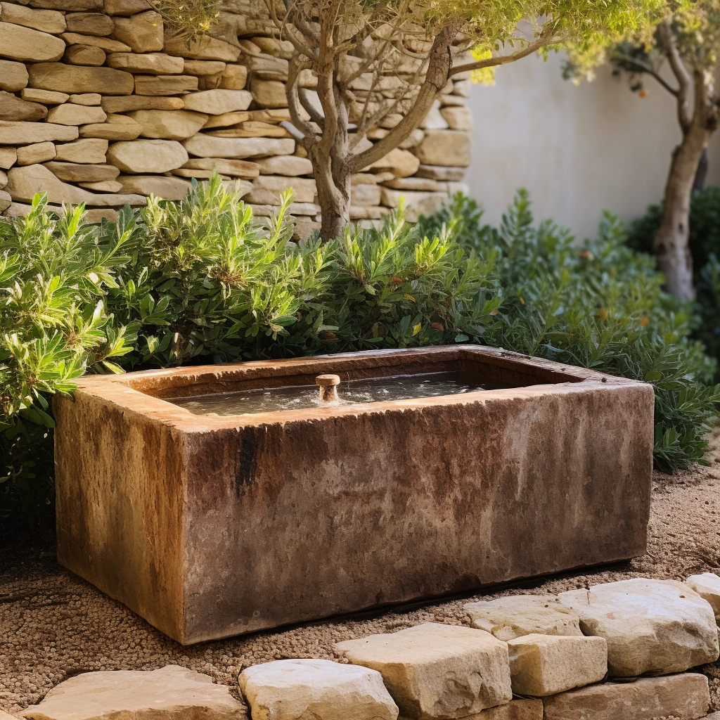 Large Antique Limestone Troughs/Planters
