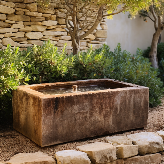 Large Antique Limestone Troughs/Planters