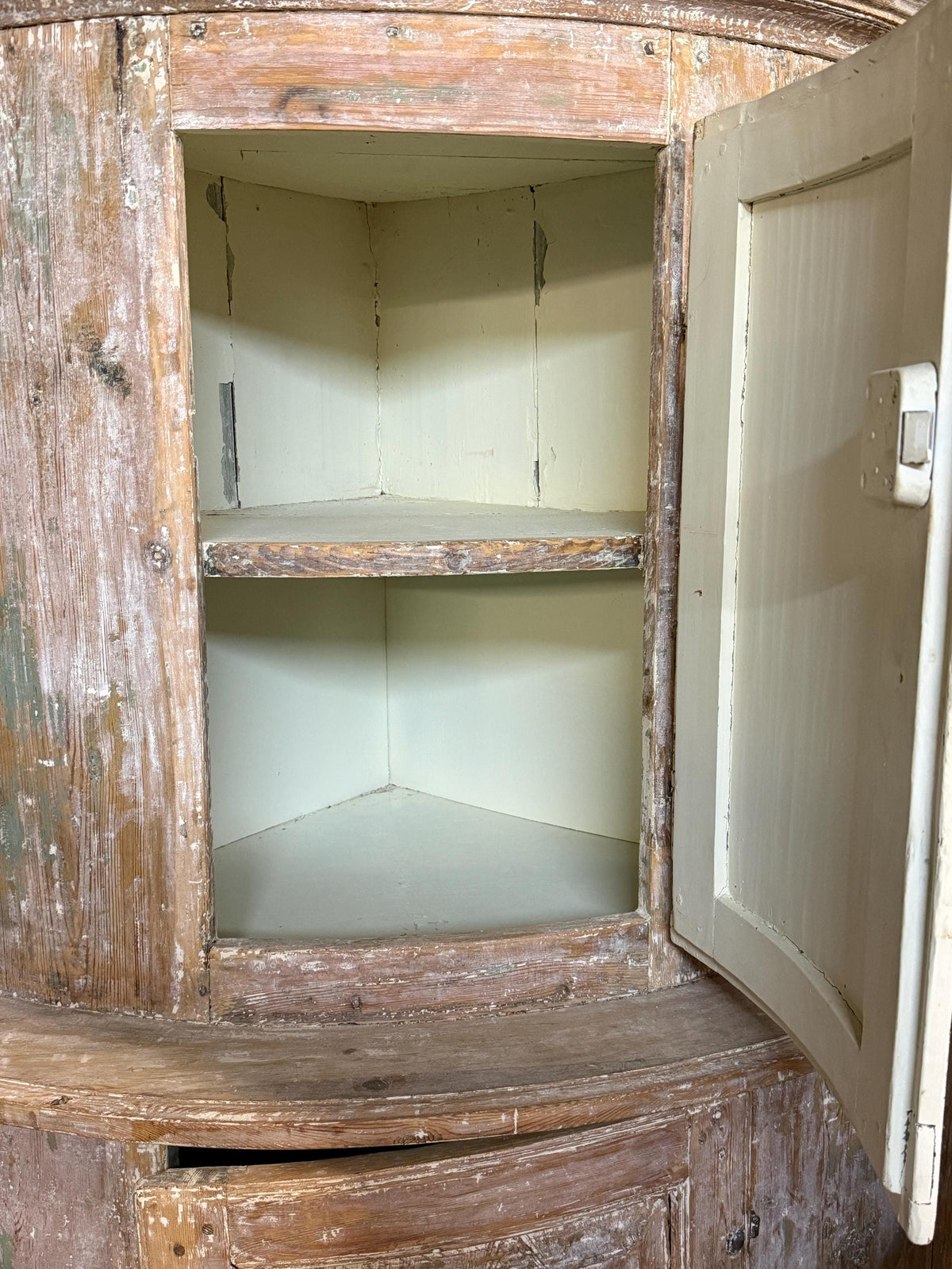 Antique Swedish Corner Cupboard