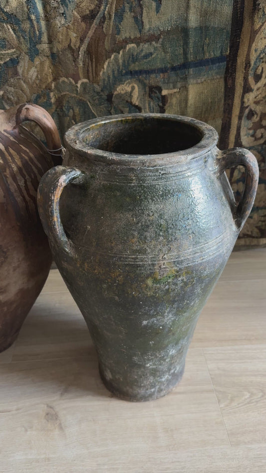 Antique Turkish Pot, Brown